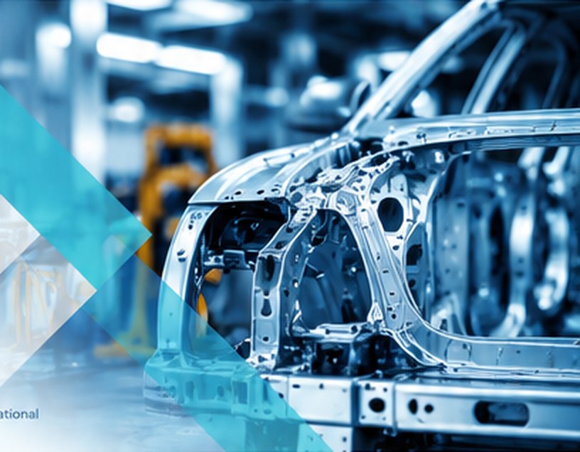 Automobilkarosserie in einer industriellen Fertigungsumgebung
